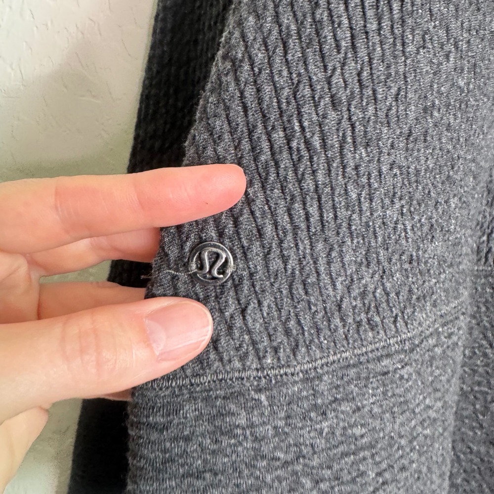Lululemon Retreat Yourself Pullover Gray Hooded Sweatshirt L/XL Gym Boxy Cozy - Picture 8 of 10